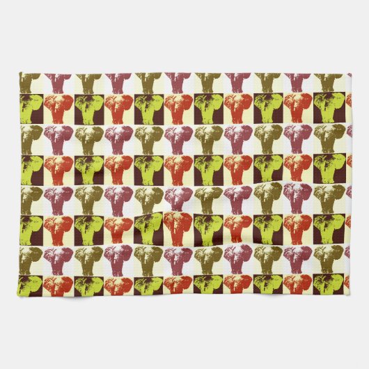 Pop Art Elephant Handtuch (Horizontal)