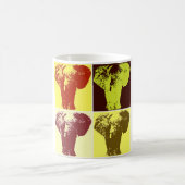 Pop Art Elephant Kaffeetasse (Mittel)