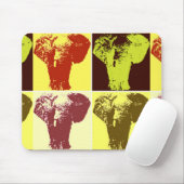 Pop Art Elephant Mousepad (Mit Mouse)