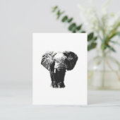 Pop Art Elephant Postkarte (Stehend Vorderseite)