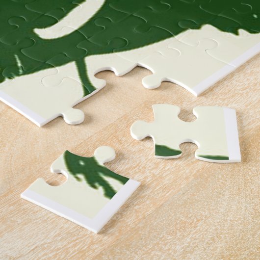 Pop Art Elephant Retro Illustration Puzzle (Seite)