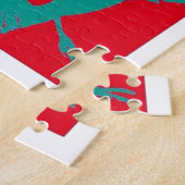 Pop Art Elephant Retro Illustration Puzzle (Seite)