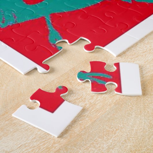 Pop Art Elephant Retro Illustration Puzzle (Seite)