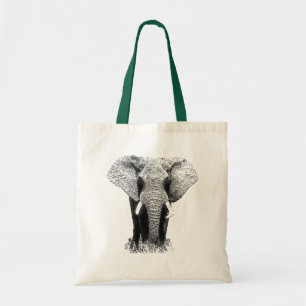 Pop Art Elephant Retro Tragetasche