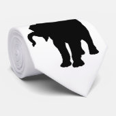 Pop Art Elephant Silhouette Neck Tie Krawatte (Gerollt)