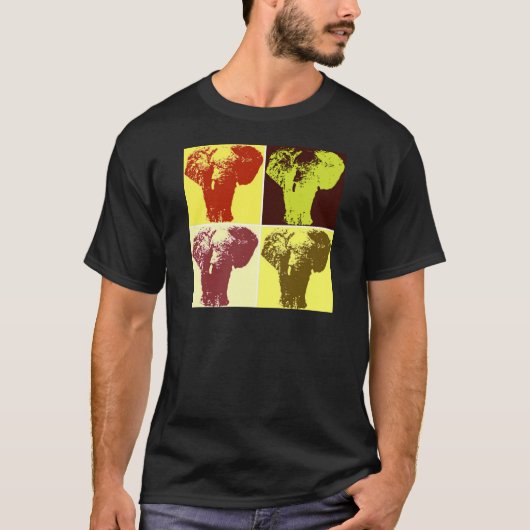 Pop Art Elephant T-Shirt (Vorderseite)