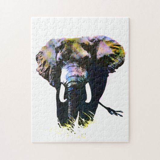 Pop Art Elephant - Tierbilder Puzzle (Vertikal)