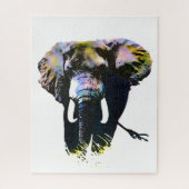 Pop Art Elephant - Tierbilder Puzzle (Vertikal)