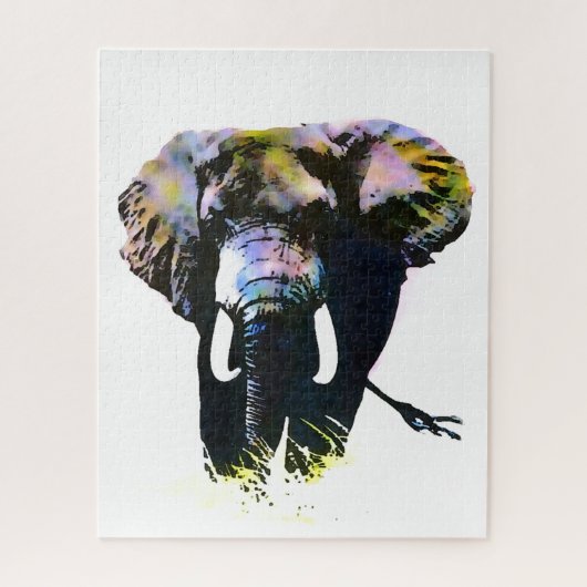 Pop Art Elephant - Tierbilder Puzzle (Vertikal)