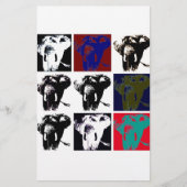 Pop Art Elephants Briefpapier (Vorderseite)