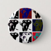 Pop Art Elephants Button (Vorderseite)