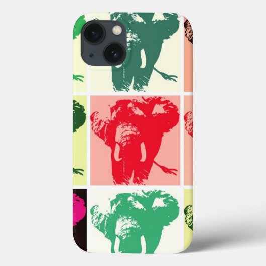 Pop Art Elephants Case-Mate iPhone Hülle (Rückseite)