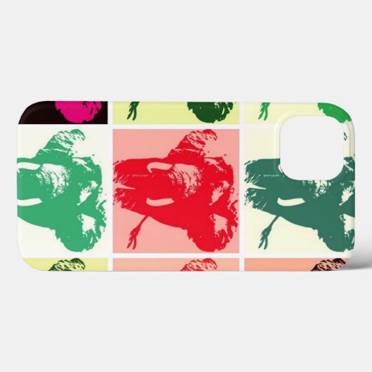 Pop Art Elephants Case-Mate iPhone Hülle (Rückseite (Horizontal))