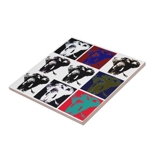 Pop Art Elephants Fliese (Seite)