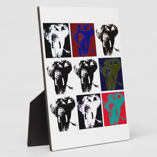 Pop Art Elephants Fotoplatte (Seite)