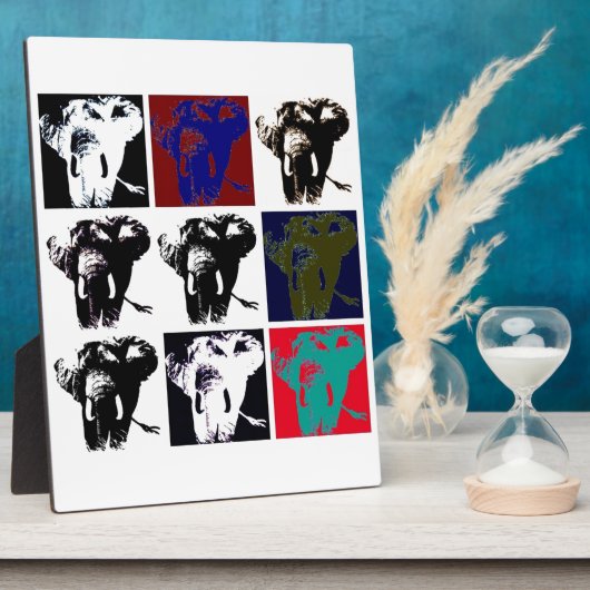Pop Art Elephants Fotoplatte (Seite)