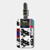 Pop Art Elephants Gepäckanhänger (Vorderseite vertikal)