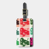 Pop Art Elephants Gepäckanhänger (Vorderseite vertikal)