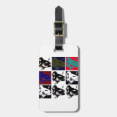 Pop Art Elephants Gepäckanhänger (Vorderseite vertikal)