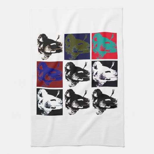 Pop Art Elephants Geschirrtuch (Vertikal)