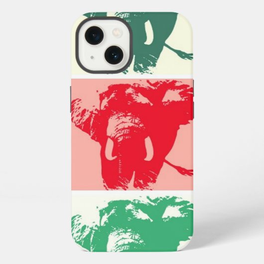 Pop Art Elephants iPhone Hülle (Rückseite)