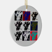 Pop Art Elephants Keramik Ornament (Rechts)