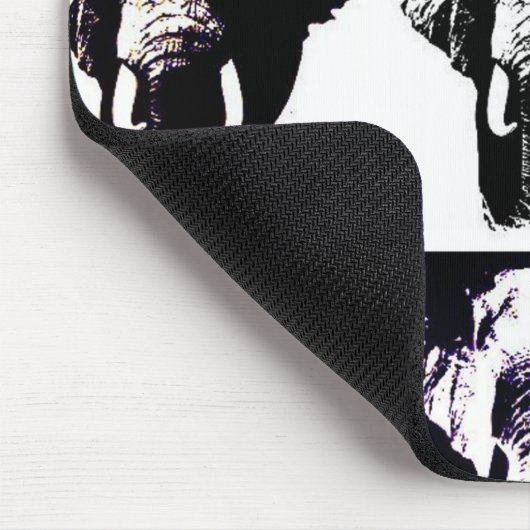 Pop Art Elephants Mousepad (Ecke)