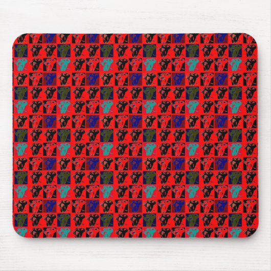 Pop Art Elephants Mousepad (Vorne)