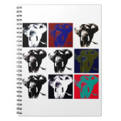 Pop Art Elephants Notizblock (Vorderseite)