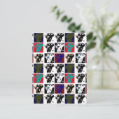 Pop Art Elephants Postkarte (Stehend Vorderseite)