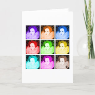 Pop Art Elizabeth I Karte