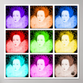 Pop Art Elizabeth I Poster (Vorne)