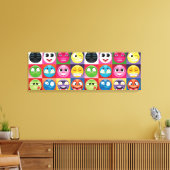 Pop Art Emoji Leinwand Art (Insitu (Wohnzimmer))