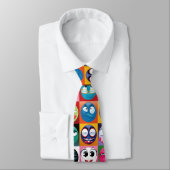 Pop art emoji mens neck krawatte (Gebunden)