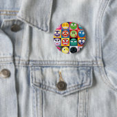 Pop Art Emojis Button (Beispiel)