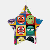 Pop Art Emojis Keramikornament (Rechts)