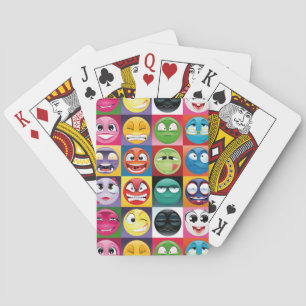 Pop-Art-Emojis Spielkarten
