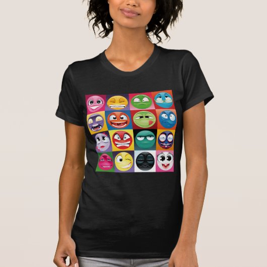 Pop Art Emojis T-Shirt (Vorderseite)