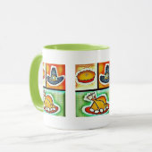 Pop Art Erntedank Abendessen Tasse (Vorderseite Links)