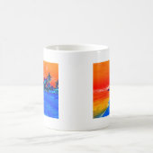 Pop Art Exotic Beach Palmen Kaffeetasse (Mittel)