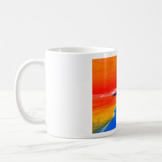 Pop Art Exotic Beach Palmen Kaffeetasse (Links)