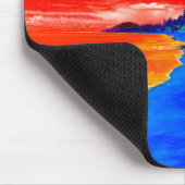 Pop Art Exotic Beach Palmen Mousepad (Ecke)