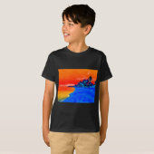 Pop Art Exotic Beach Palmen T-Shirt (Vorne ganz)