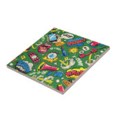 Pop Art Explosion - Retro Comic Ästhetik Fliese (Seite)