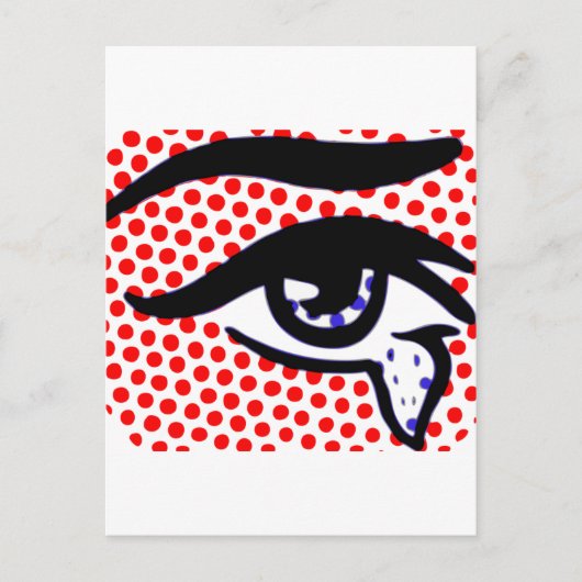 Pop Art Eye Postkarte (Vorderseite)