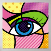 POP ART Eyes Poster (Vorne)