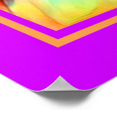 Pop Art Eyes wie ein flame Bold Psychedelic Poster (Ecke)