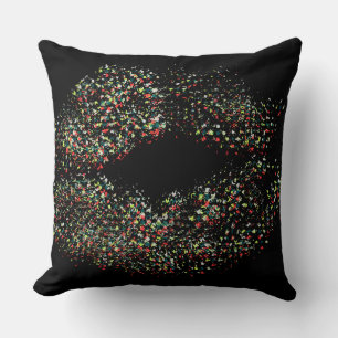 Pop-Art Farbige Lippen Kissen