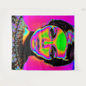 Pop Art Fashion Tapestry Wandteppich (Vorderseite (Horizontal))