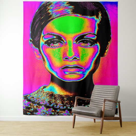 Pop Art Fashion Tapestry Wandteppich (Beispiel)